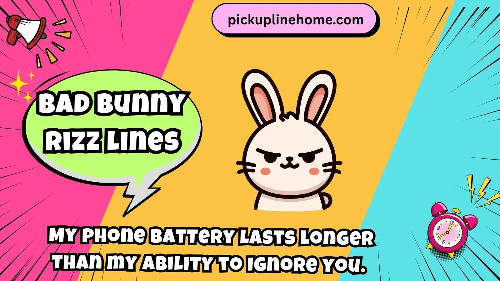 bad bunny rizz lines
