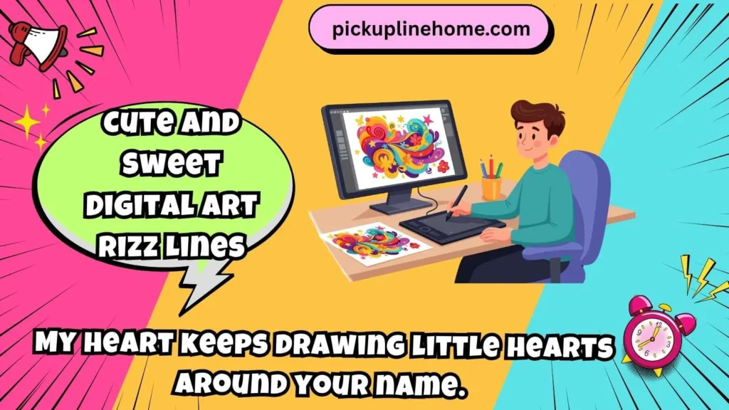 Cute and Sweet Digital Art Rizz Lines