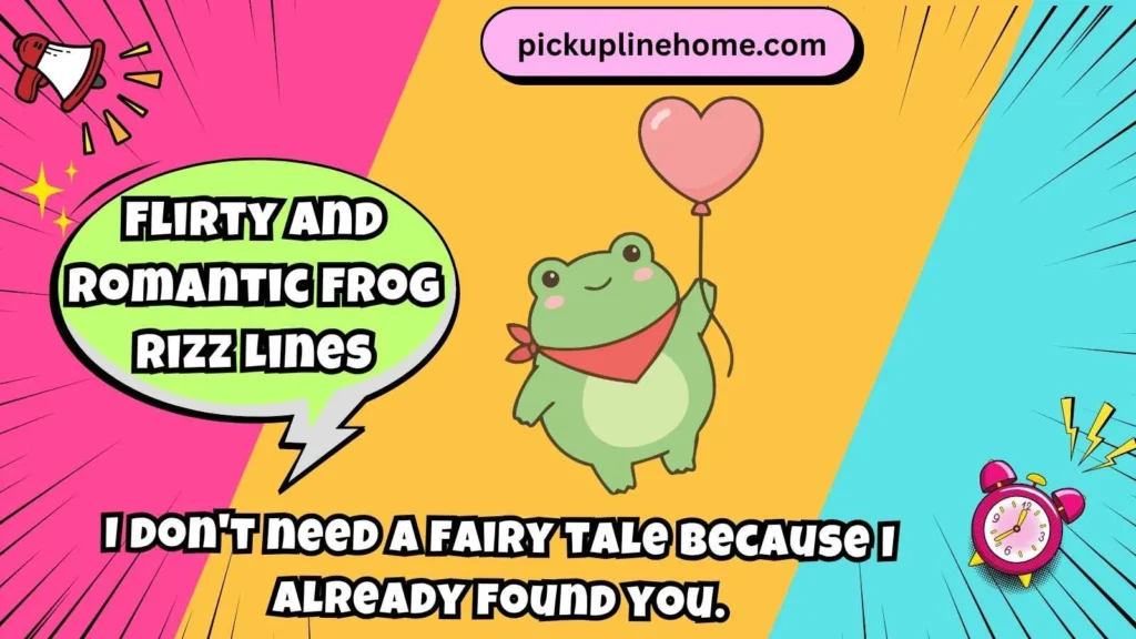 Flirty and Romantic Frog Rizz Lines