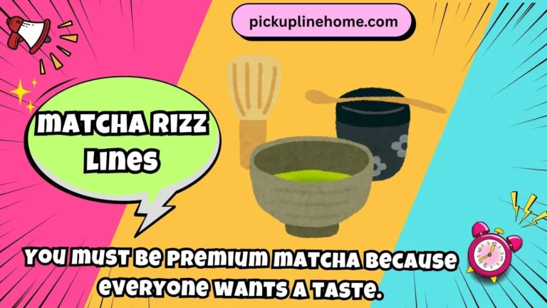 matcha rizz lines